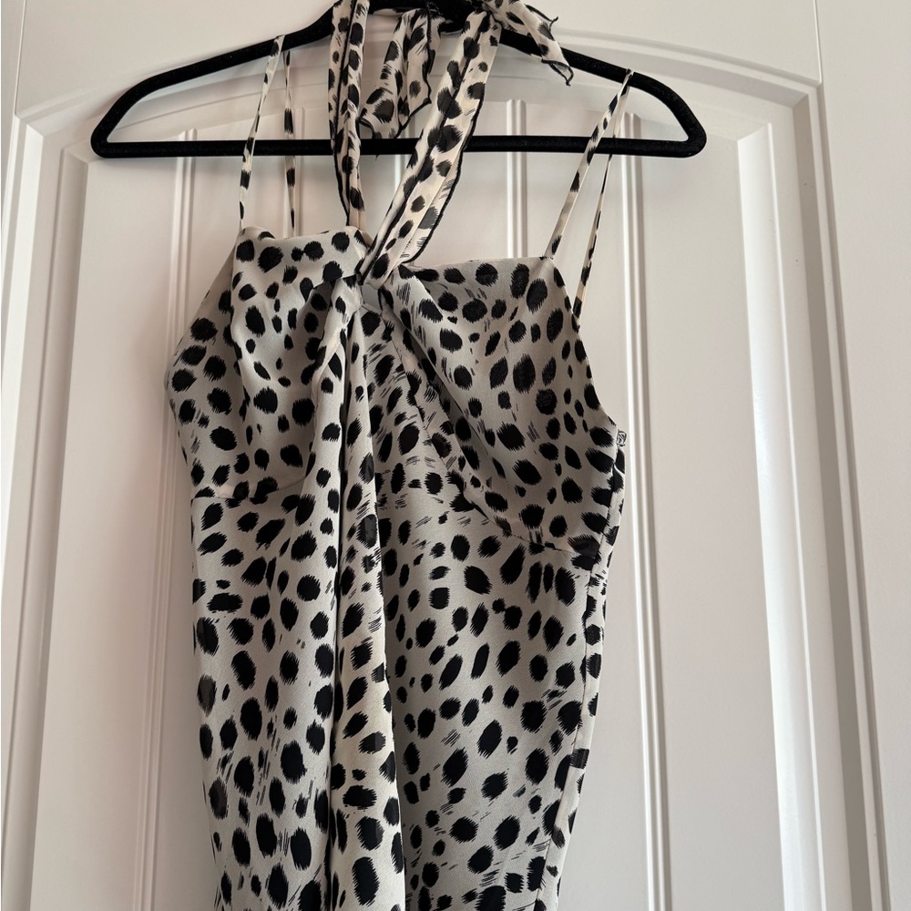 INC International Concepts Black Halter Dress